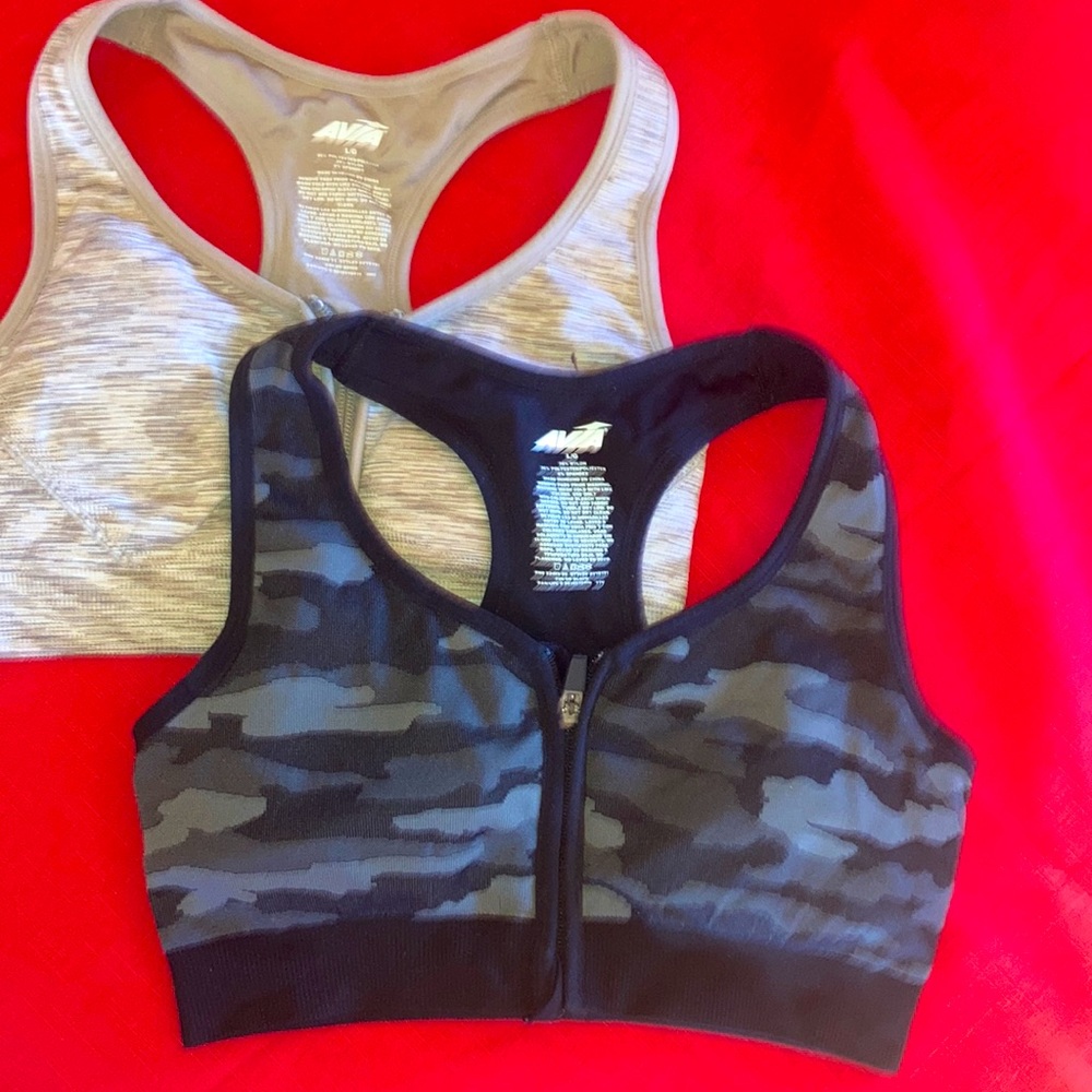 Two Avia size large sports bra’s NWOT